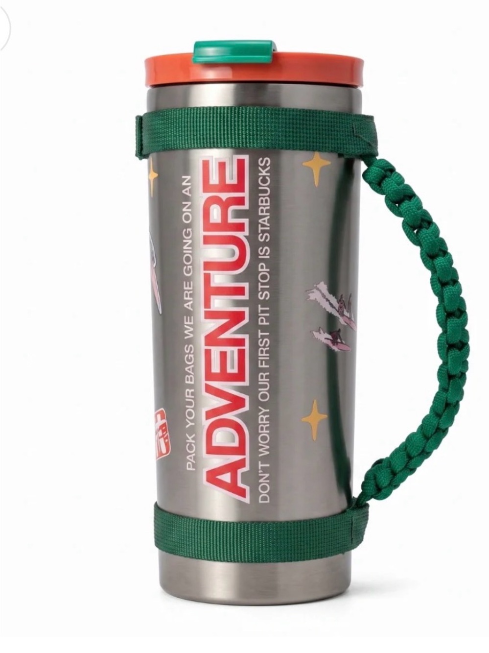 Starbucks × Dandy Worldwide Adventure Stainless Steel Travel Tumbler – 20 oz NWT